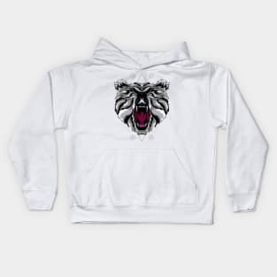 bear head mascod Kids Hoodie